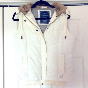 White winter vest